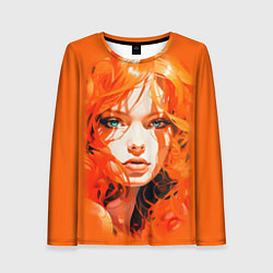 Лонгслив женский Огненная красотка, цвет: 3D-принт