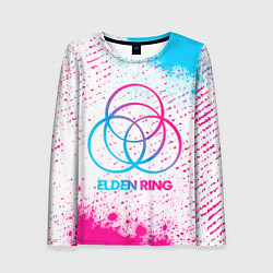 Лонгслив женский Elden Ring neon gradient style, цвет: 3D-принт