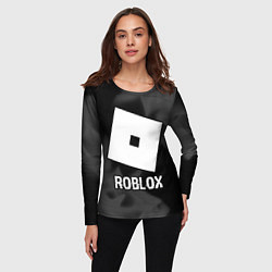 Лонгслив женский Roblox glitch на темном фоне, цвет: 3D-принт — фото 2