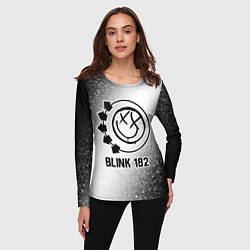 Лонгслив женский Blink 182 glitch на светлом фоне, цвет: 3D-принт — фото 2