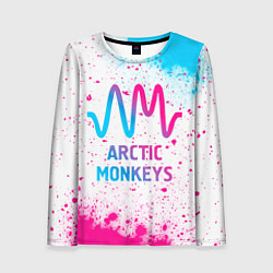 Лонгслив женский Arctic Monkeys neon gradient style, цвет: 3D-принт