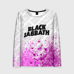 Лонгслив женский Black Sabbath rock legends посередине, цвет: 3D-принт
