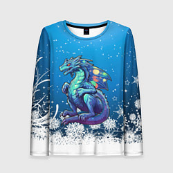 Лонгслив женский Дракон магический 2024, цвет: 3D-принт
