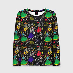 Женский лонгслив Dia de los muertos