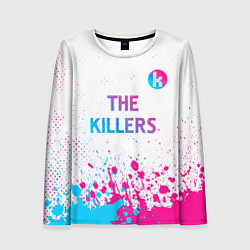 Лонгслив женский The Killers neon gradient style посередине, цвет: 3D-принт