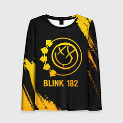 Лонгслив женский Blink 182 - gold gradient, цвет: 3D-принт