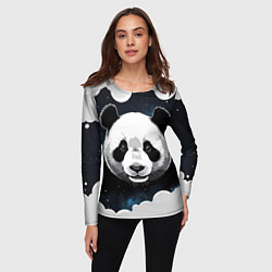 Лонгслив женский Панда портрет, цвет: 3D-принт — фото 2