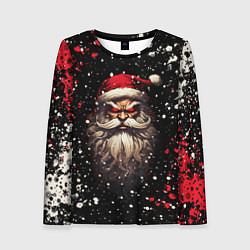 Лонгслив женский Evil Santa Claus, цвет: 3D-принт