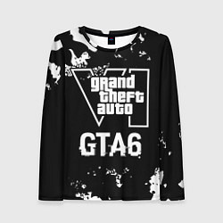 Женский лонгслив GTA6 glitch на темном фоне