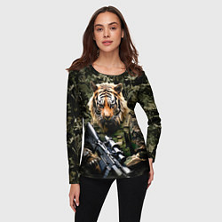 Лонгслив женский Тиер солдат спецназа, цвет: 3D-принт — фото 2
