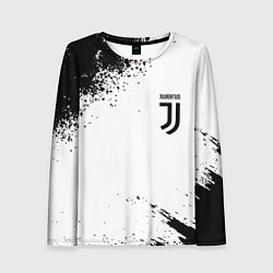 Лонгслив женский Juventus sport color black, цвет: 3D-принт