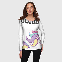 Лонгслив женский Все праздники закончились, цвет: 3D-принт — фото 2