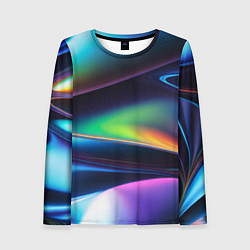 Женский лонгслив Голографический материал