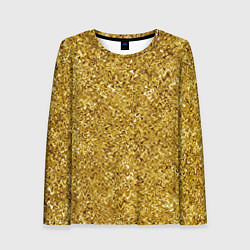 Женский лонгслив Золотой волнистый с переливами