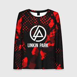 Лонгслив женский Linkin park краски текстуры, цвет: 3D-принт