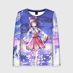 Женский лонгслив Touhou Project Рейму улыбка