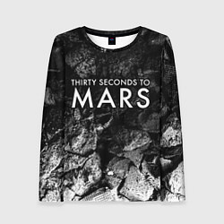 Лонгслив женский Thirty Seconds to Mars black graphite, цвет: 3D-принт