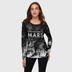 Лонгслив женский Thirty Seconds to Mars black graphite, цвет: 3D-принт — фото 2