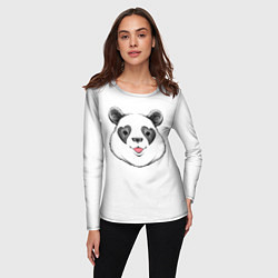 Лонгслив женский Влюблённый панда, цвет: 3D-принт — фото 2