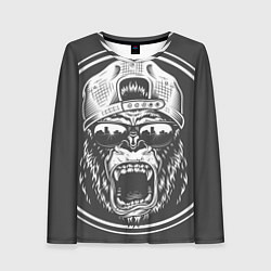 Лонгслив женский Monkey, цвет: 3D-принт