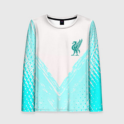 Лонгслив женский Liverpool logo texture fc, цвет: 3D-принт