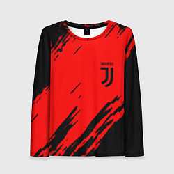 Лонгслив женский Juventus краски спорт фк, цвет: 3D-принт