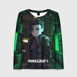 Лонгслив женский Minecraft matrix, цвет: 3D-принт