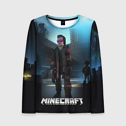 Лонгслив женский Minecraft cyberpunk style, цвет: 3D-принт