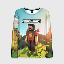 Лонгслив женский Minecraft персонаж, цвет: 3D-принт