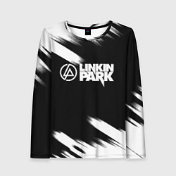 Лонгслив женский Linkin park рок бенд краски, цвет: 3D-принт