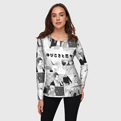 Лонгслив женский Манга - Любовь с кончиков пальцев, цвет: 3D-принт — фото 2