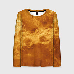Лонгслив женский Лава Венеры - star dust, цвет: 3D-принт