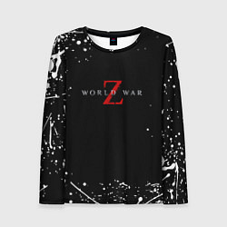Женский лонгслив World war z краски