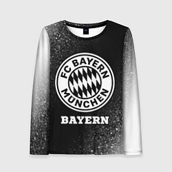 Лонгслив женский Bayern sport на темном фоне, цвет: 3D-принт
