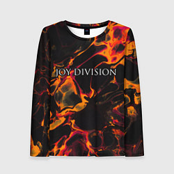 Женский лонгслив Joy Division red lava