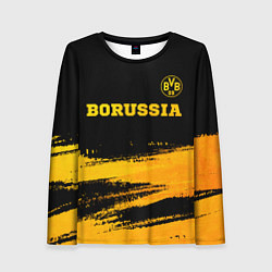 Лонгслив женский Borussia - gold gradient посередине, цвет: 3D-принт