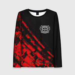 Женский лонгслив Bayer 04 sport grunge