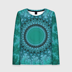 Женский лонгслив Круговой фрактал