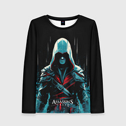 Лонгслив женский Assassins creed ночной образ, цвет: 3D-принт