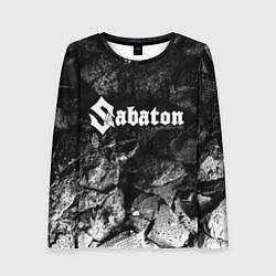 Лонгслив женский Sabaton black graphite, цвет: 3D-принт