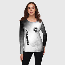 Лонгслив женский Brighton sport на светлом фоне вертикально, цвет: 3D-принт — фото 2