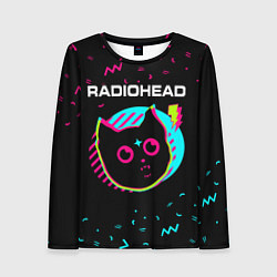Лонгслив женский Radiohead - rock star cat, цвет: 3D-принт