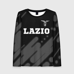 Женский лонгслив Lazio sport на темном фоне посередине