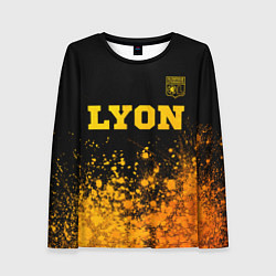 Женский лонгслив Lyon - gold gradient посередине