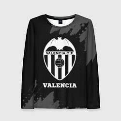Лонгслив женский Valencia sport на темном фоне, цвет: 3D-принт