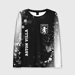 Женский лонгслив Aston Villa sport на темном фоне вертикально