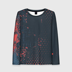 Женский лонгслив Брызги краски на стену