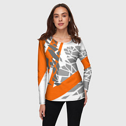 Лонгслив женский Racing texture, цвет: 3D-принт — фото 2