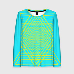 Женский лонгслив Трансформация контурных треугольников