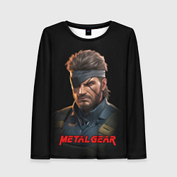 Лонгслив женский Веном Снейк из игры Metal gear, цвет: 3D-принт